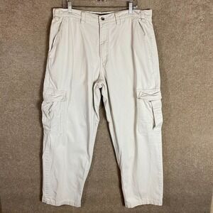 Levi Strauss Cargo Pants Mens Size 36 x 30 Khakis Silver Tab Straight‎ Vintage